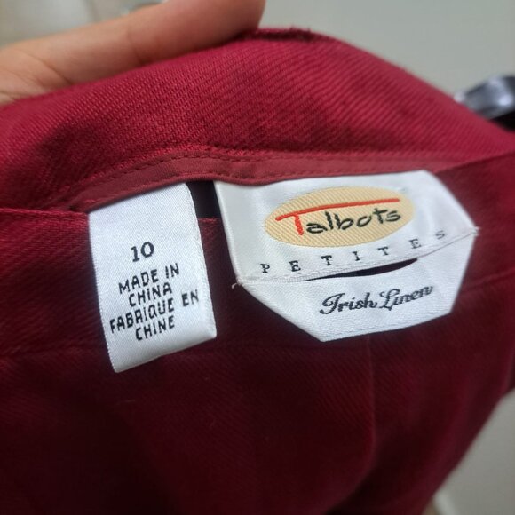 Great pants in red linen - Picture 5 of 5